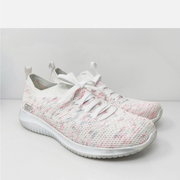 Womens Ultra
Flex Happy Day 13101
White Running Shoes
Sneakers Pet/Smoke Free - Picture 2 of 4